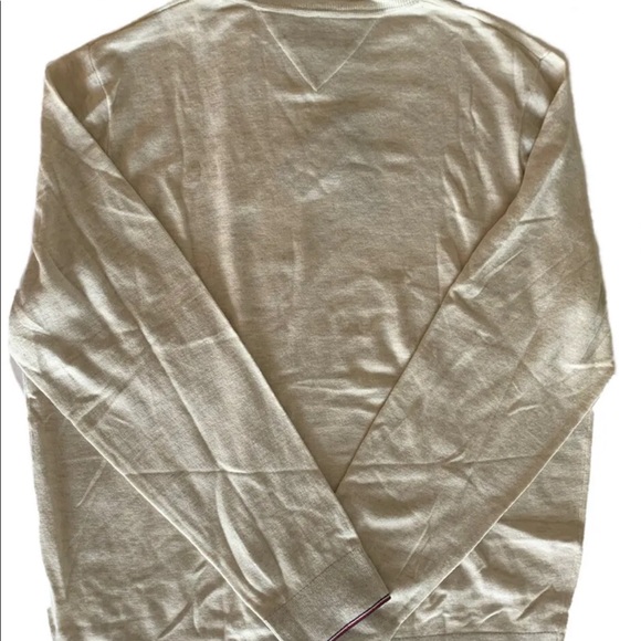 Tommy Hilfiger Mens Off white Merino Wool Blend Turtleneck Sweater 2XL - Picture 3 of 7